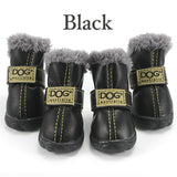 Pet Snow Boots Waterproof Fur 4Pcs/Set