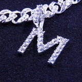 Cuban Link Anklet Letter Pendant jewelry