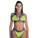 2pc Thong High Cut Swimsuit