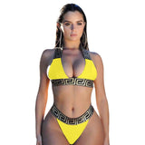 2pc Thong High Cut Swimsuit