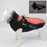 Large Pet Waterproof Fur Collar Coat