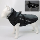 Large Pet Waterproof Fur Collar Coat