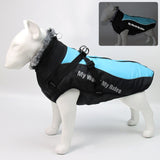 Large Pet Waterproof Fur Collar Coat