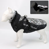 Large Pet Waterproof Fur Collar Coat