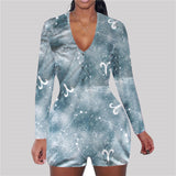 Zodiac Long Sleeve Bodycon Pajama