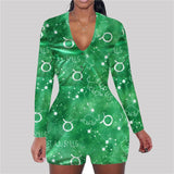 Zodiac Long Sleeve Bodycon Pajama