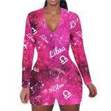 Zodiac Long Sleeve Bodycon Pajama