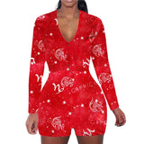 Zodiac Long Sleeve Bodycon Pajama