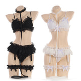 Lace Ruffle Garter lingerie- dance