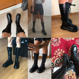 Chunky Heel Motorcycles Style Boots