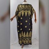 Embroidered Dashiki Dress w/Scarf