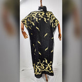 Embroidered Dashiki Dress w/Scarf