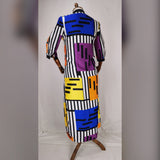 Dashiki Chiffon Loose Long Dress