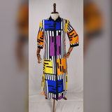 Dashiki Chiffon Loose Long Dress