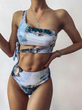 Sport Bandeau Push up Bikini High Waist Swimsuit