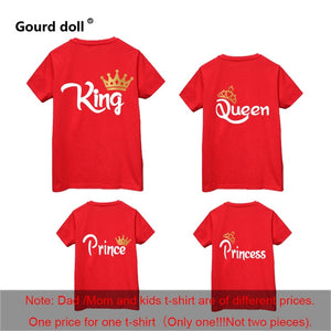 Family Matching KING QUEEN PRINCE PRINCESS Shirts