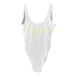 THICK THIGHS SAVE LIVES 1pc Swimsuit- SM