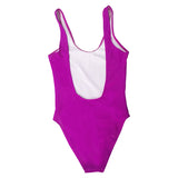 Luckiee 1pc High Cut Low Back Swimsuit