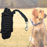 Dog Leash Nylon Long Tracking Round Rope Outdoor Walking Training Leash