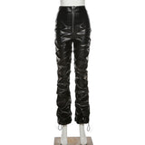 PU Faux Leather Pencil Pants