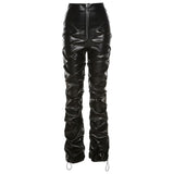 PU Faux Leather Pencil Pants