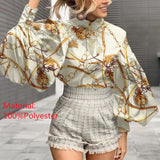 Big Lantern Sleeve Blouse Top