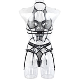 Sensual Mesh Lingerie With Garters- dance