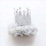 Happy Birthday Lace Crown Headband- decor