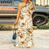 One Shoulder Maxi Dress-PS