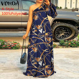 One Shoulder Maxi Dress-PS