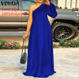 One Shoulder Maxi Dress-PS