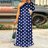 One Shoulder Maxi Dress-PS