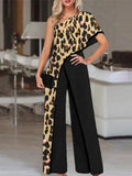 Wide Leg One Shoulder Jumpsuit-PS