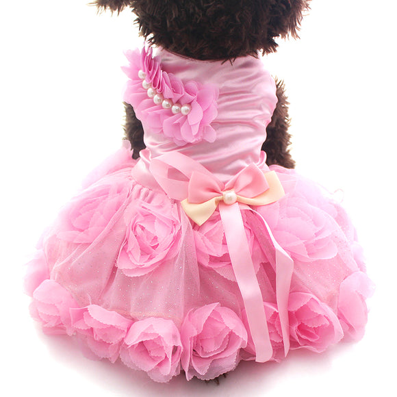 Princess Dress Tutu Rosette&bow Dog