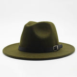 Felt Fedora Wide Brim Hat