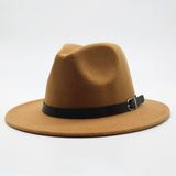 Felt Fedora Wide Brim Hat