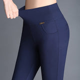 Mid-high Waist Stretch Quarter & Full Length Pants