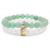 Poshfeel 2pcs Crown Bracelets