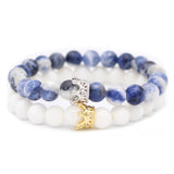 Poshfeel 2pcs Crown Bracelets