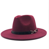 Felt Fedora Wide Brim Hat