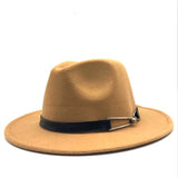 Felt Fedora Wide Brim Hat