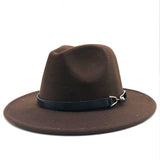 Felt Fedora Wide Brim Hat