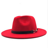 Felt Fedora Wide Brim Hat