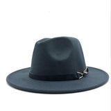 Felt Fedora Wide Brim Hat