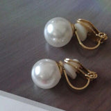 Pearl Clip on Earrings