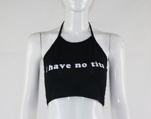 Tank Crop Top No Boobs