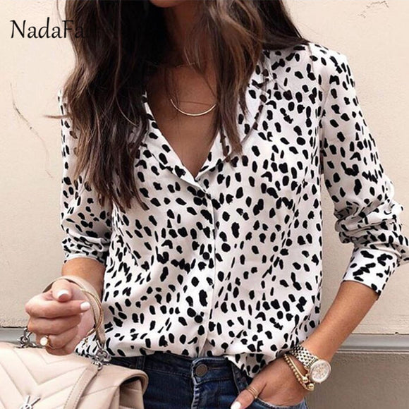 Long Sleeve Print Blouse