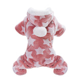 For Small Medium Dogs Star Fleece Outfit