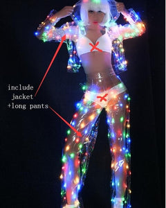 2pc LED Light jacet + pant suit