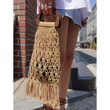 Rope Tassel Clutch